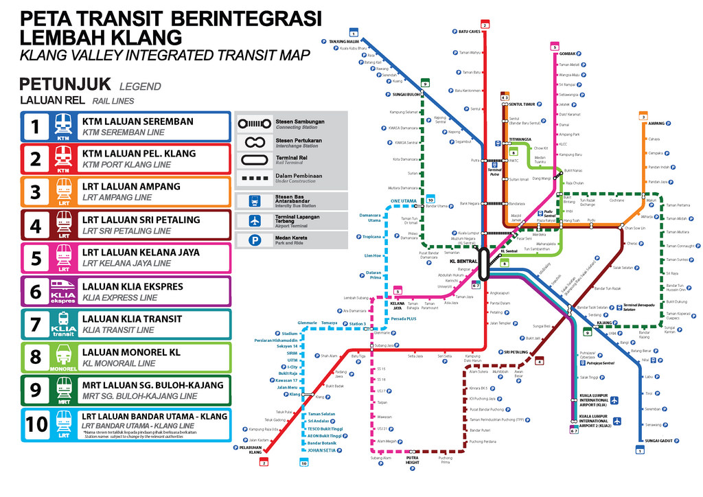 public transport transit map